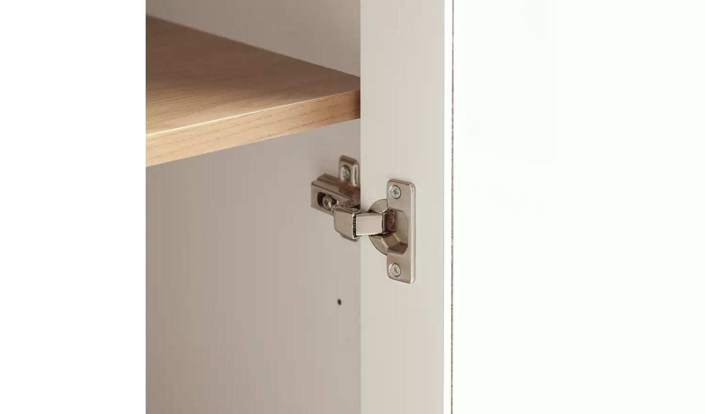 Assembled Habitat Zander Display Unit - White & Oak Effect